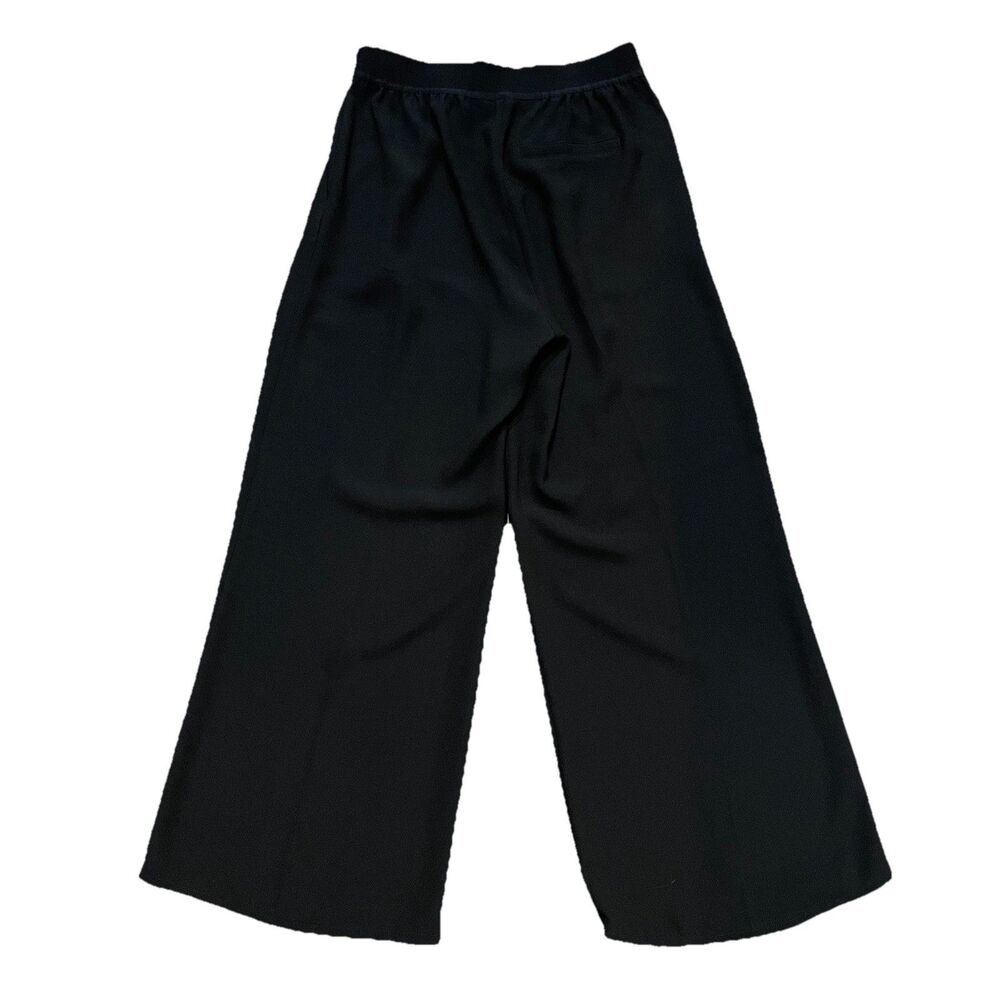 Spanx Carefree Crepe Pleated Black Wide Leg Pants Women’s Medium - Picture 2 of 9